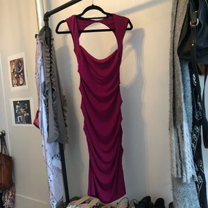 Nicole Miller Studio fuchsia dress
